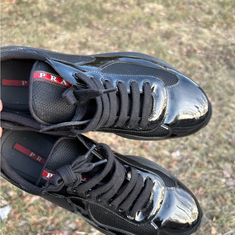 Prada Men's Black Sneakers 8 and a half